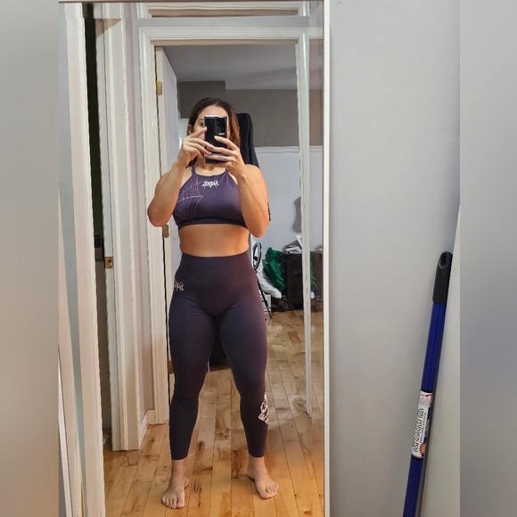 Darc Sport Purple Leggings and Top Set - Picture 3 of 10